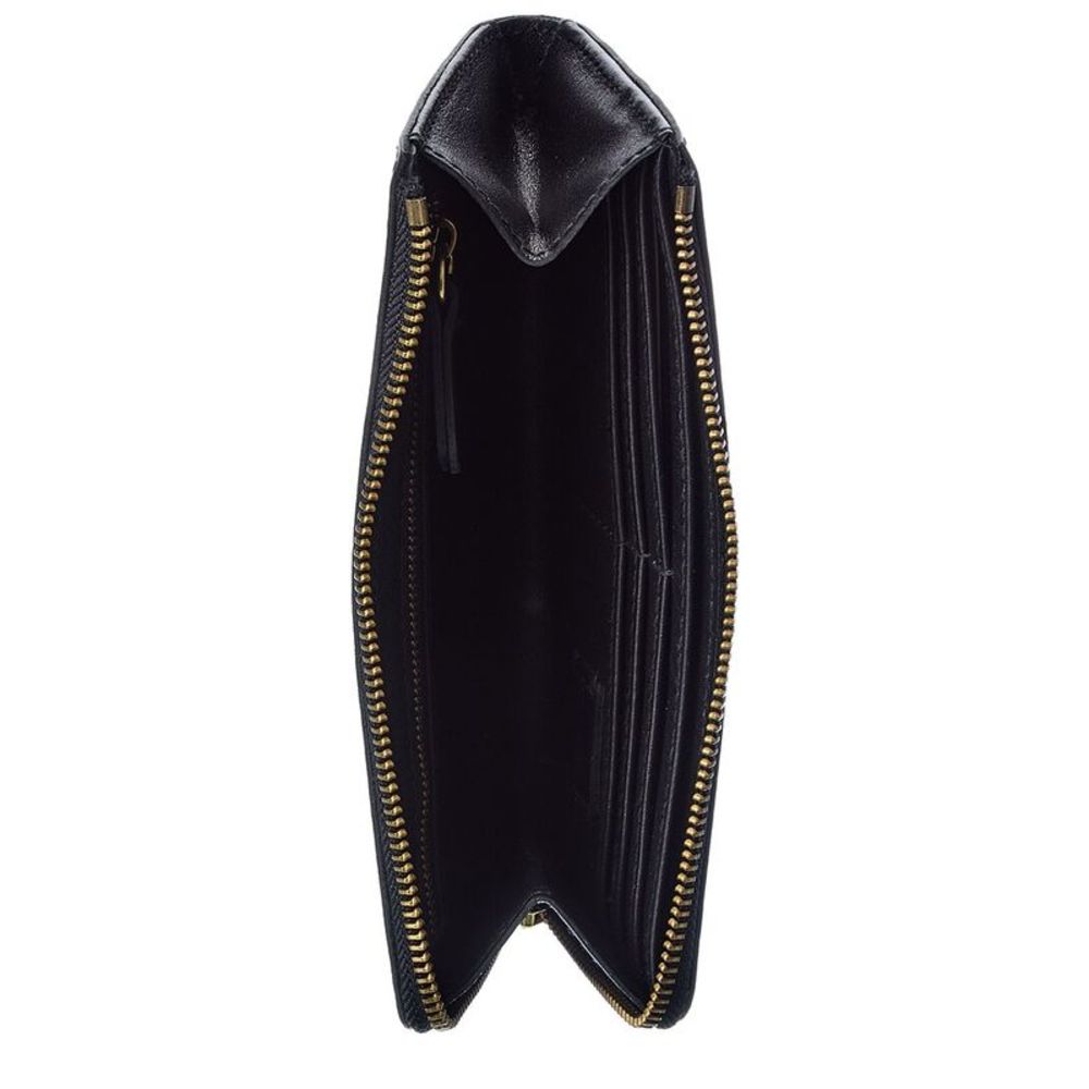 Madewell Leather Continental Zip Wallet, Black - Picture 4 of 4